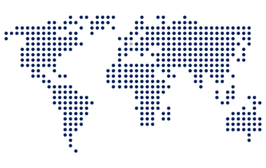 Mapa świata z kropek